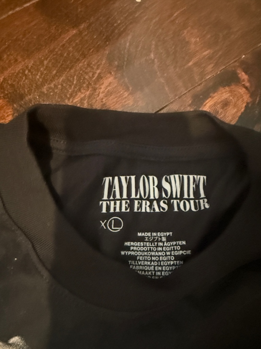 Taylor Swift Eras Tour Black Long Sleeve T Shirt - Picture 3 of 3